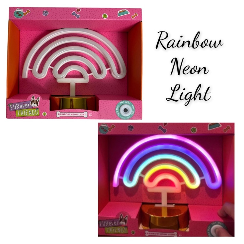 NIB FURever FRIENDS Rainbow Neon Light